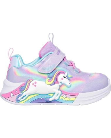 girl and boy Zapatillas deporte SKECHERS ZAPATILLAS PARA BEBE EN COLOR MORADO MORADO