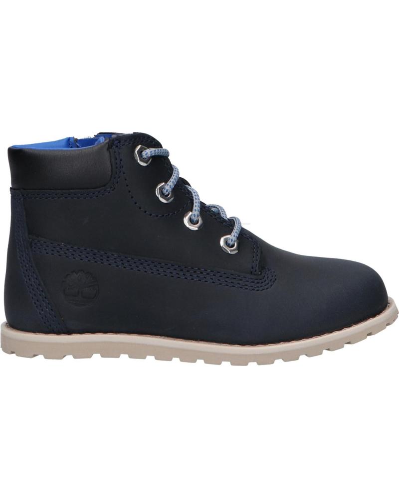 girl and boy boots TIMBERLAND TB0A2N9N POKEY PINE MID LACE UP 0191 NAVY