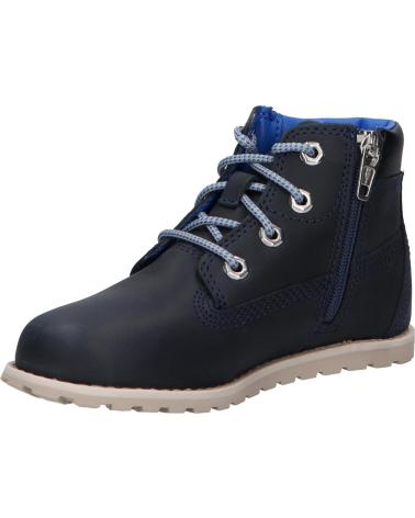 girl and boy boots TIMBERLAND TB0A2N9N POKEY PINE MID LACE UP 0191 NAVY