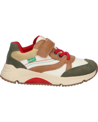 Esportes  de Menino KICKERS 959952-30 RUNRUN 203 KAKI CAMEL ROUG