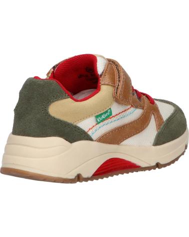 Esportes  de Menino KICKERS 959952-30 RUNRUN 203 KAKI CAMEL ROUG