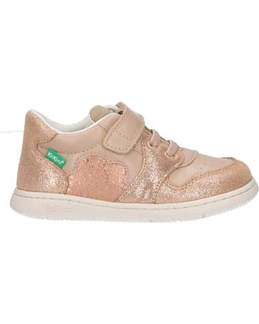 Esportes  de Menina KICKERS 972510-10 KICKBROWNIE 113 BEIGE SAUMON