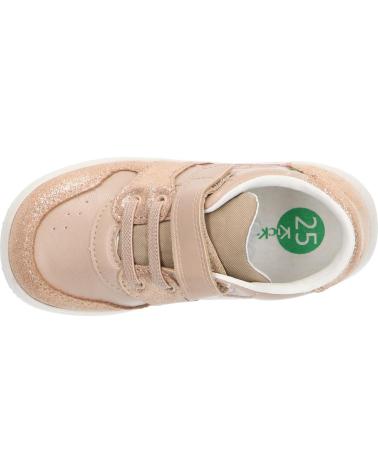 Esportes  de Menina KICKERS 972510-10 KICKBROWNIE 113 BEIGE SAUMON