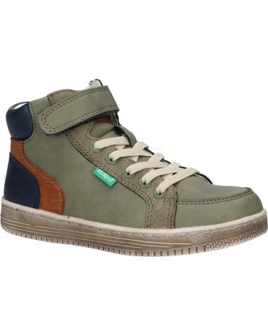 Bottines pour Garçon KICKERS 972722-30 LOLASTIC 203 KAKI ORANGE