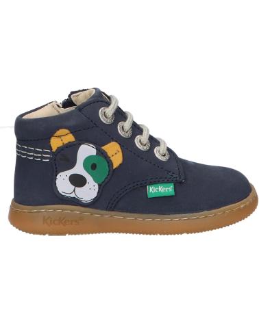 Bottines pour Garçon KICKERS 947592-10 KICKBILLISTA 103 MARINE CHIEN