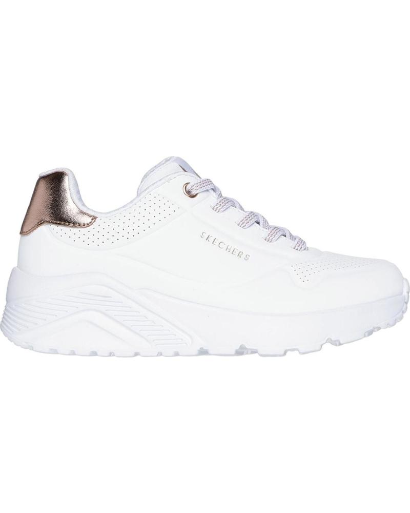 Woman Trainers SKECHERS 310384 UNO LITE BLANCO-ORO