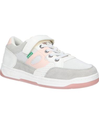 Esportes  de Menina KICKERS 928560-30 KIKOUAK 33 BLANC ROSE