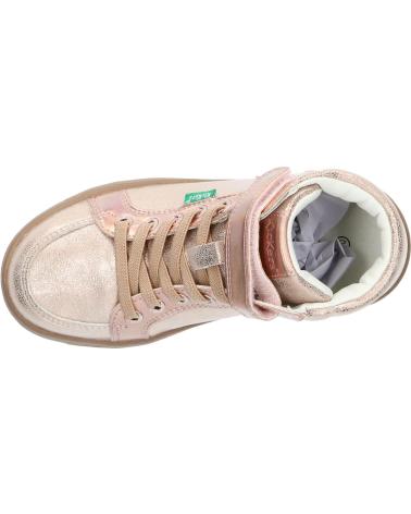 Botas de Niña KICKERS 972720-30 LOLASTIC KIA 113 BEIGE CHAMPAGNE