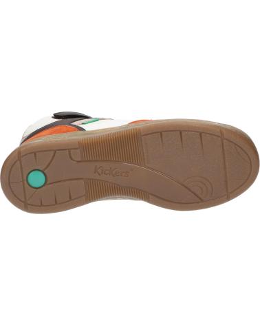 Bottines pour Garçon KICKERS 972790-30 KICKADO 93 MARRON BLANC