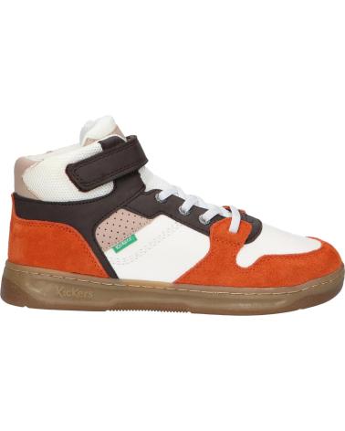 Bottines pour Garçon KICKERS 972790-30 KICKADO 93 MARRON BLANC