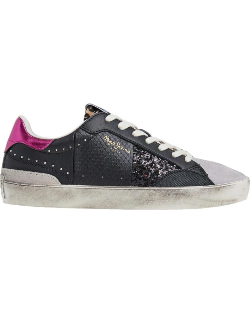 Deportivas de Mujer PEPE JEANS DEPORTIVOS DE MUJER LANE EN NEGRO