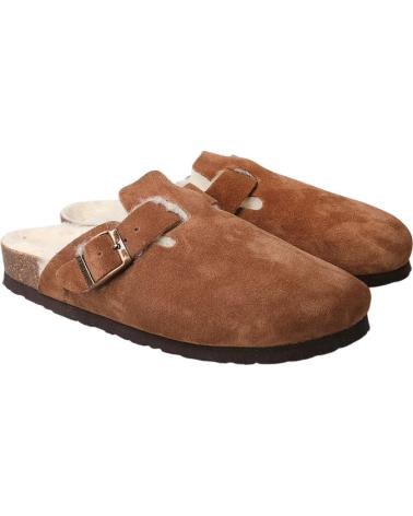 Clogs für Damen GENUINS RIVA VELOUR WOOL G105938 MARRóN