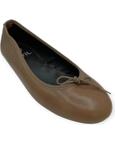 Scarpe per Donna ABRIL MANOLETINA PIEL EN MARINO O TAUPE 7000 MARRN