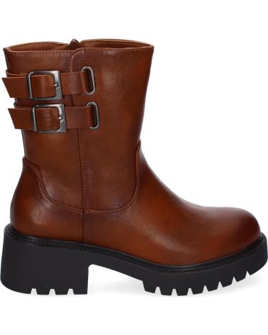 Botins de Mulher PUNTOSALAO BOTINES MOTEROS TACON BAJO PARA MUJER COLOR CAMEL 5822 VARIOS COLORES