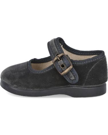 MARY JANE L&R SHOES 151-TIFON BAMBINA IN VELLUTO GRIGIO GRIS