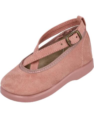 Scarpe per Bambina L&R SHOES LR SHOES 111 MERCEDITAS DE NINA CON TIRAS CRUZADAS ROSA