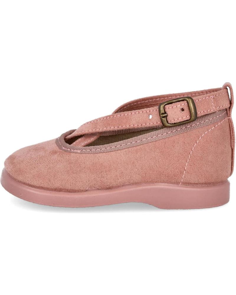 Scarpe per Bambina L&R SHOES LR SHOES 111 MERCEDITAS DE NINA CON TIRAS CRUZADAS ROSA