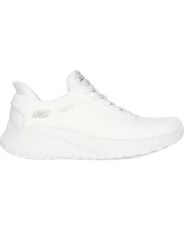 SKECHERS SLIP-INS BOBS SQUAD SNEAKER WEISS - MODELL 117497-OFWT BLANCO