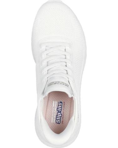SKECHERS SLIP-INS BOBS SQUAD SNEAKER WEISS - MODELL 117497-OFWT BLANCO