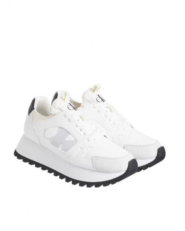 Sportivo per Donna CALVIN KLEIN ZAPATILLAS RUNNER LOW LACEUP MIX NBS BLANCO