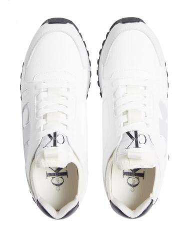 Sportivo per Donna CALVIN KLEIN ZAPATILLAS RUNNER LOW LACEUP MIX NBS BLANCO