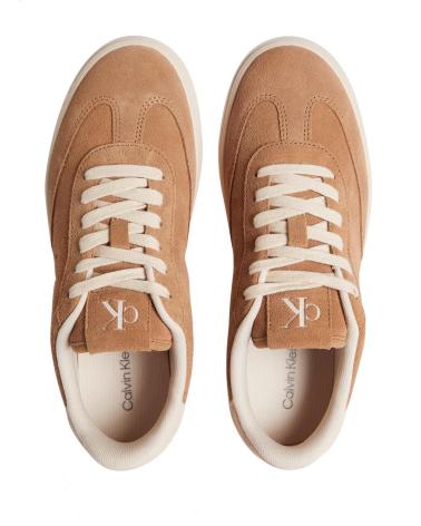 Sportivo per Donna CALVIN KLEIN ZAPATILLAS CLASSIC CUPSOLE LACEUP WT WM CAMEL
