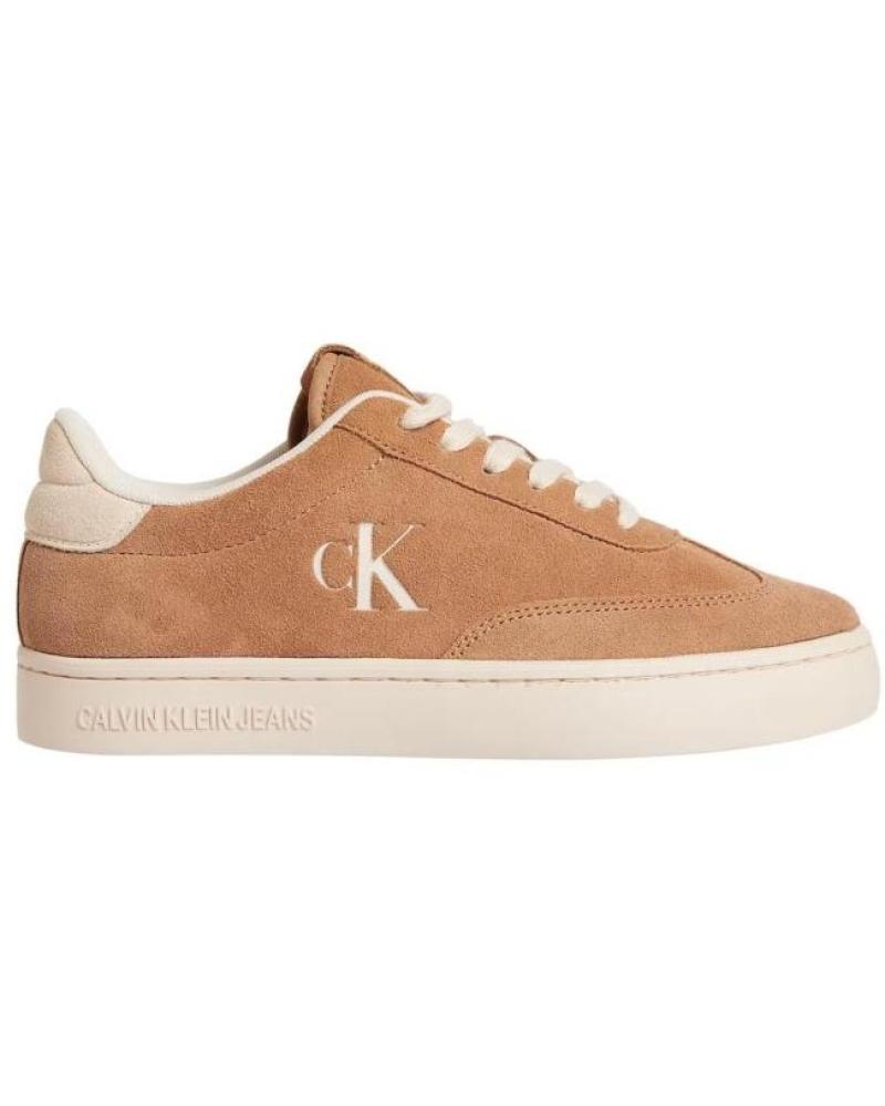 Sportivo per Donna CALVIN KLEIN ZAPATILLAS CLASSIC CUPSOLE LACEUP WT WM CAMEL