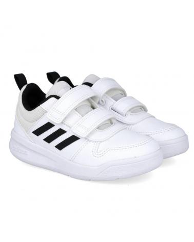 SCARPE SPORTIVE ADIDAS TENSAUR S24051 CON DOPPIO STRAPPO BIANCO-NERO PER BAMBINI BLANCO-NEGRO
