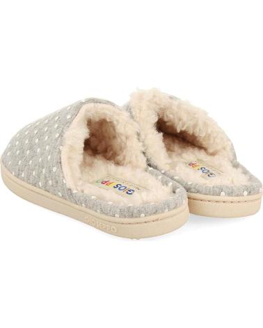 GIOSEPPO PANTUFAS LYSANDER 73110 COM BOLINHAS CINZENTAS PARA MENINA GRIS