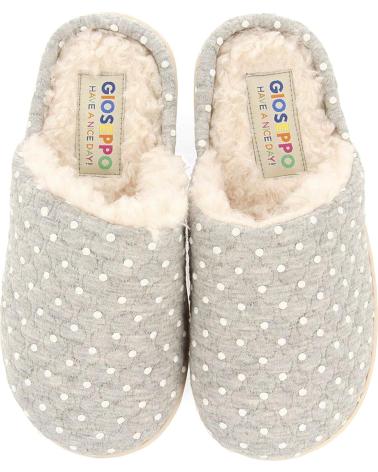 GIOSEPPO PANTUFAS LYSANDER 73110 COM BOLINHAS CINZENTAS PARA MENINA GRIS