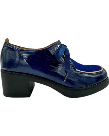 VITELO BLUCHER SHOES NAVY PATENT LEATHER AZUL
