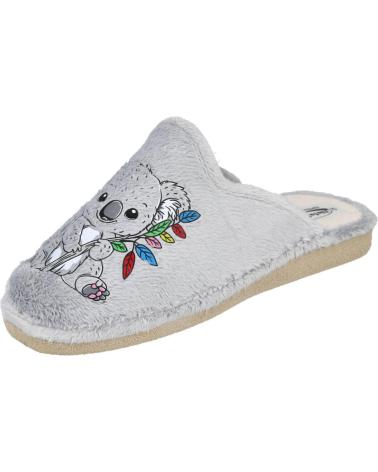 Pantofole per Donna L&R SHOES NATALIA 3015 ZAPATILLAS DE CASA PARA MUJER GRIS