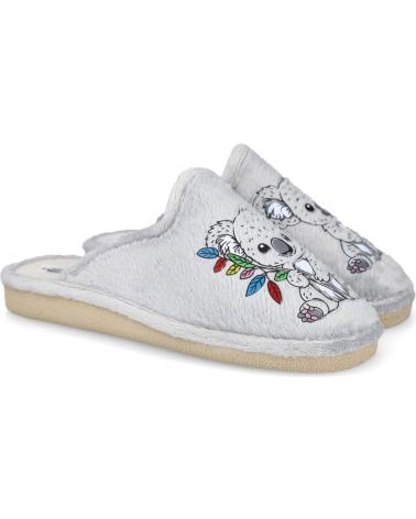 Pantofole per Donna L&R SHOES NATALIA 3015 ZAPATILLAS DE CASA PARA MUJER GRIS