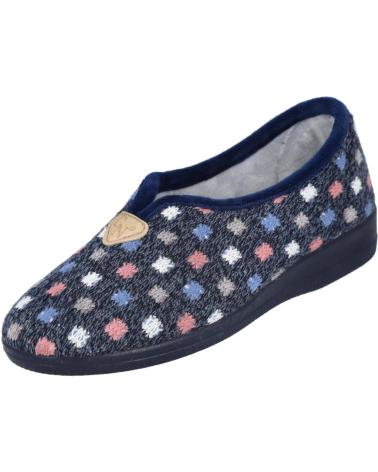 Pantofole per Donna L&R SHOES NATALIA 597 ZAPATILLAS DE CASA PARA MUJER AZUL