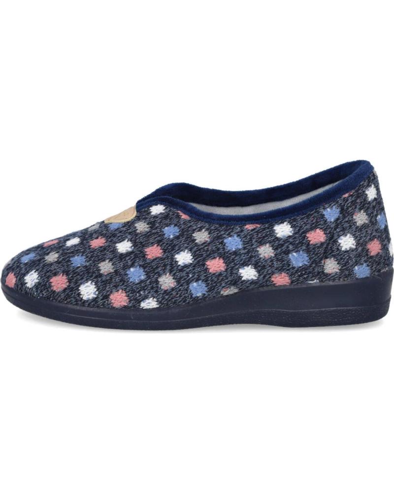 Pantofole per Donna L&R SHOES NATALIA 597 ZAPATILLAS DE CASA PARA MUJER AZUL
