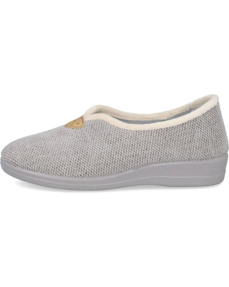 Pantofole per Donna L&R SHOES NATALIA 592 ZAPATILLAS DE CASA PARA MUJER GRIS