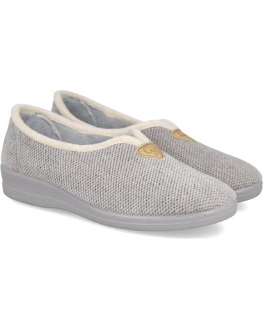 Pantofole per Donna L&R SHOES NATALIA 592 ZAPATILLAS DE CASA PARA MUJER GRIS