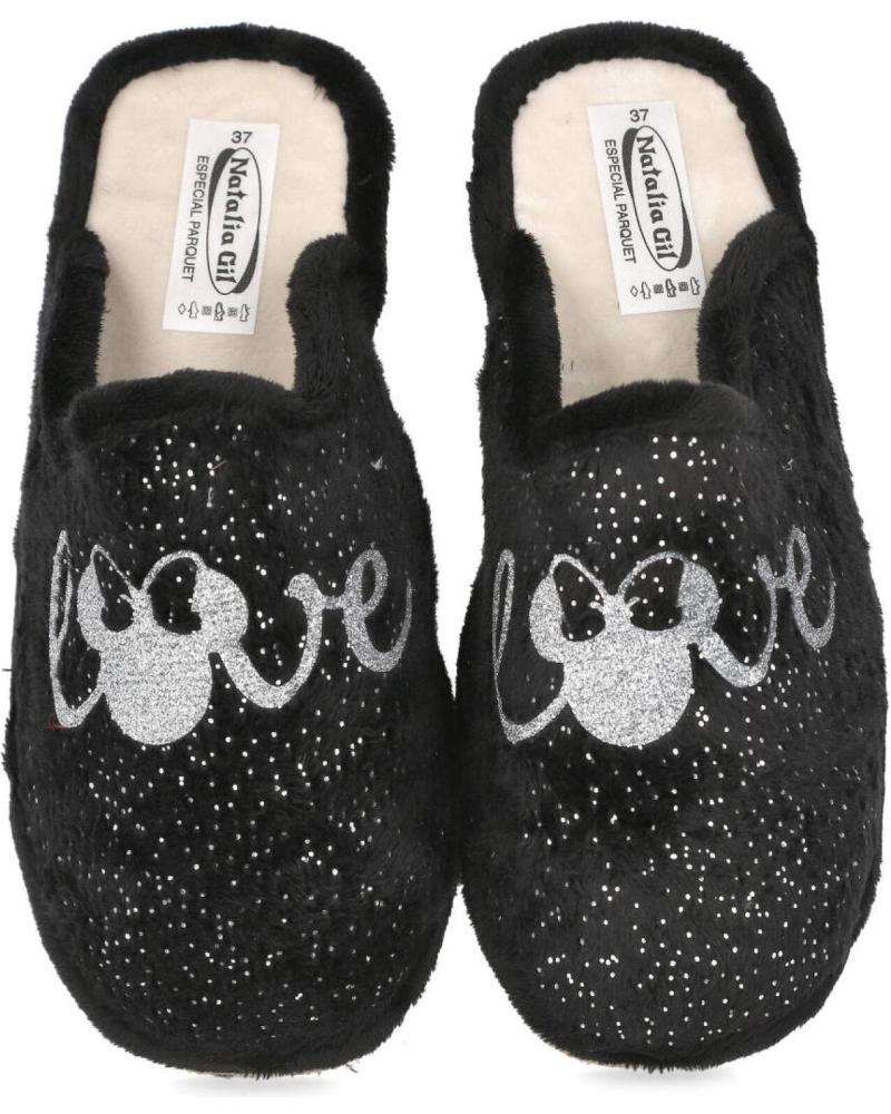 Pantofole per Donna L&R SHOES NATALIA 3011 ZAPATILLAS DE CASA PARA MUJER NEGRO