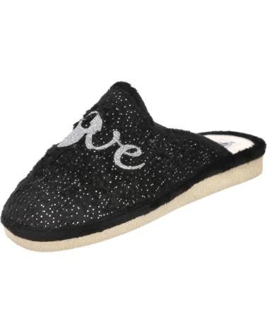 Pantofole per Donna L&R SHOES NATALIA 3011 ZAPATILLAS DE CASA PARA MUJER NEGRO