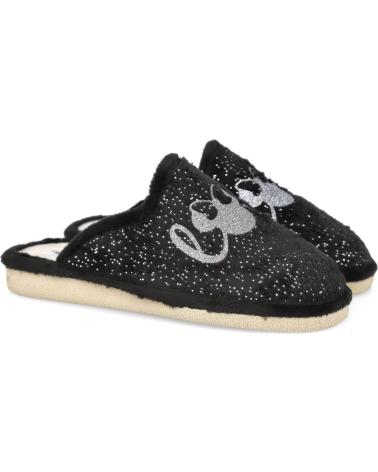 Pantofole per Donna L&R SHOES NATALIA 3011 ZAPATILLAS DE CASA PARA MUJER NEGRO