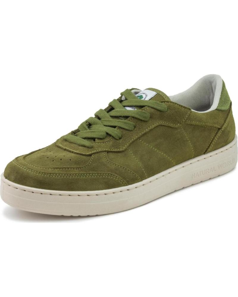 Man Trainers NATURAL WORLD ZAPATILLA 6740H SAJA DE HOMBRE EN SERRAJE VERDE