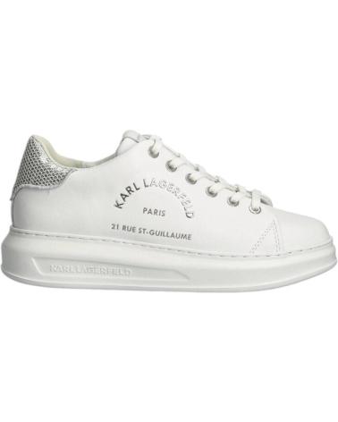 Esportes  de Mulher KARL LAGERFELD ZAPATILLAS KAPRI MAISON SEQUIN TRIM BLANCO