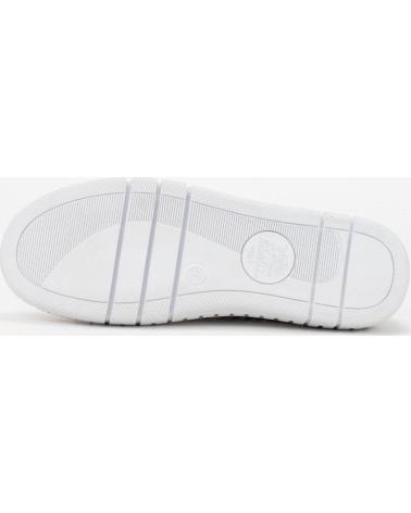 THE HAPPY MONK SCARPE CASUAL SLIP-ON PERFORATE BIANCHE BLANCO