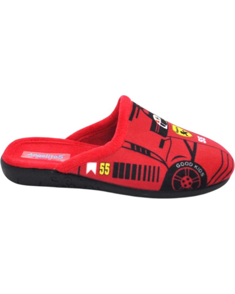 Pantofole-De-Niño-ANGELITOS-ANG-142-ZAPATILLA-CASA-ROJO