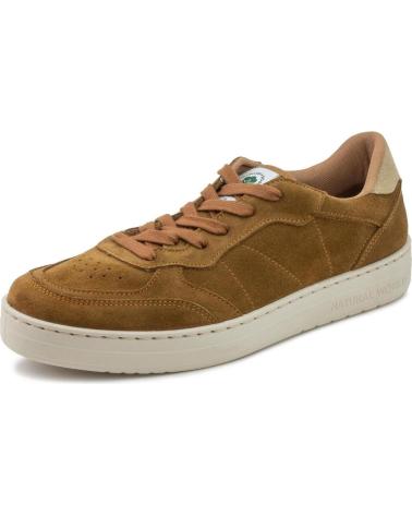 Man Trainers NATURAL WORLD ZAPATILLA 6740H SAJA DE HOMBRE EN SERRAJE CAMEL