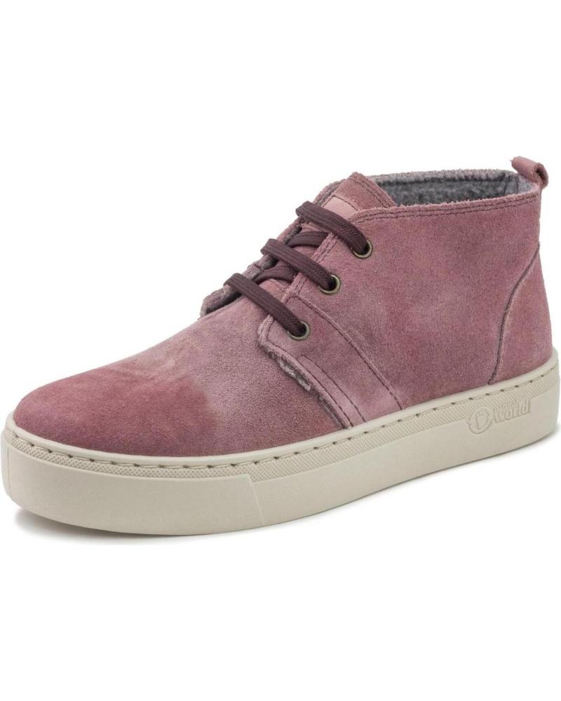 Stivaletti per Donna NATURAL WORLD BOTA DE MUJER 6121 M WOOL DE SERRAJE LILAS