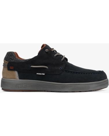 WALK IN PITAS OMI – SCARPE DA BARCA UOMO IN CAMOSCIO IDROREPELLENTE BLU MARINO AZUL MARINO