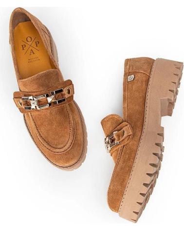 Chaussures pour Femme POPA MOCASIN DE MUJER SERRAJE MODELO ARDOSA CUERO