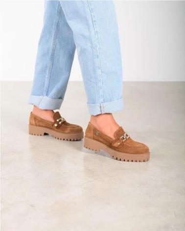 Chaussures pour Femme POPA MOCASIN DE MUJER SERRAJE MODELO ARDOSA CUERO