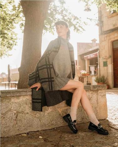 Schuhe für Damen POPA MOCASIN DE MUJER ARDOSA DE NEGRO